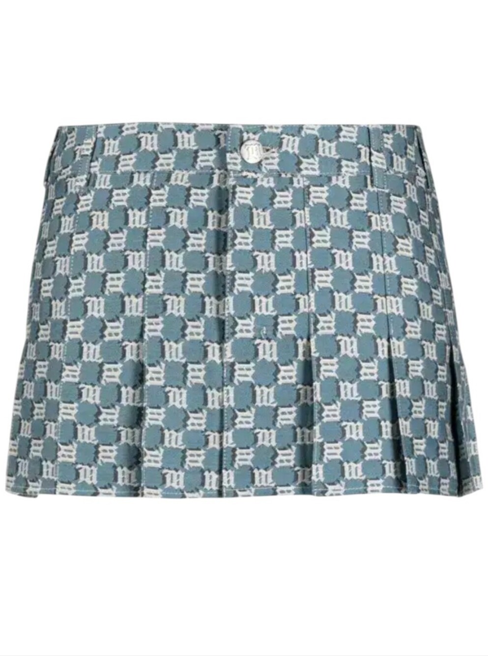 MISBHV Blue Monogram Preppy Miniskirt.....Size XS